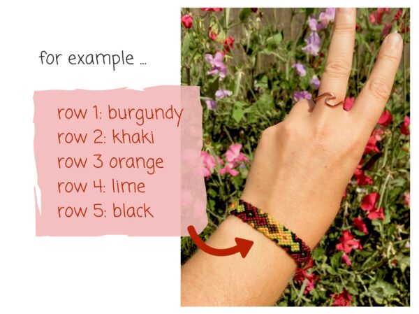 Custom Friendship Bracelet, Arrowhead Macrame Bracelet, Choose your own colour, Braided Woven Knotted Cotton Customisable Wrist Band - Image 2