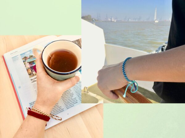 Skinny Custom Friendship Bracelet, Personalised Colours Woven Macrame String Wristband, Friend Gift, Minimalist Thin Stacking Bracelets - Image 2