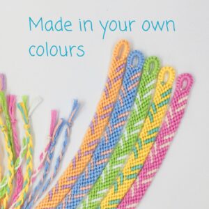 Custom Friendship Bracelet, Vegan Customisable 2 Colour Macrame Wristband, Woven Personalised Bracelet in House Colours or Custom Team Gifts