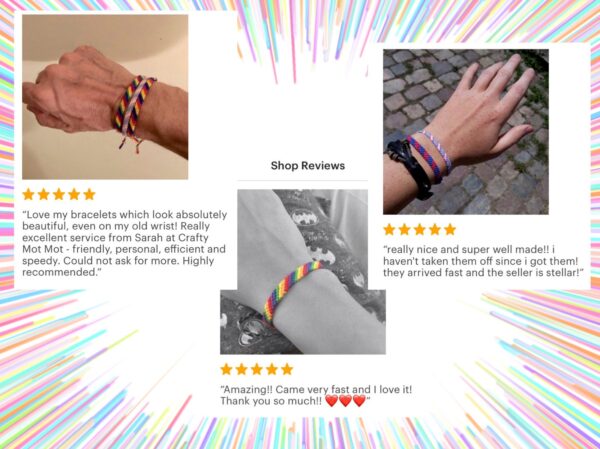 Lgbtq Pride Bracelet, Custom Lgbtqia Flag, Bisexual Gay Mlm Lesbian Transgender Pansexual Bigender Genderfluid Asexual - Image 8