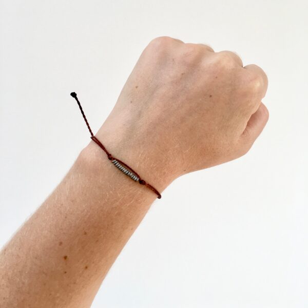 Minimalist Mens Bracelet, Adjustable Everyday Jewellery for Men, Simple Bead Waterproof Cord in Custom Colour, Boyfriend Husband Father Dad - Image 7