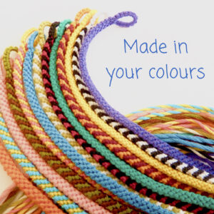 Skinny Custom Friendship Bracelet, Personalised Colours Woven Macrame String Wristband, Friend Gift, Minimalist Thin Stacking Bracelets