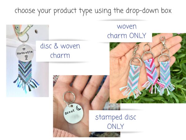 Dog Tag & Charm, Personalised Custom Pet Name Disc with Macrame Accessory, ID Dog Name and Symbol with Unique Customised Colours, Pet Gifts - Image 2