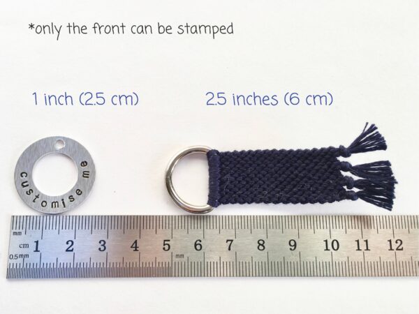 Personalised Word Keyring with Custom Woven Keychain in your Colours, New Home, Gift For Him, Fathers Key Fob, Back to School Backpack Charm - Image 10