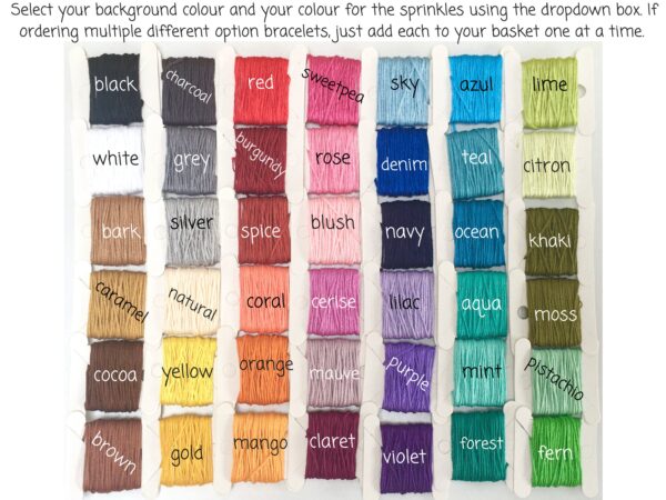 Custom Friendship Bracelet, Vegan Customisable 2 Colour Macrame Wristband, Woven Personalised Bracelet in House Colours or Custom Team Gifts - Image 3