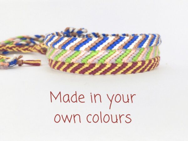Custom Anklet, Woven String Ankle Bracelet, Friendship Ankle Band, Choose your own Colour, Simple Beachy Surfer Style Braided Cotton
