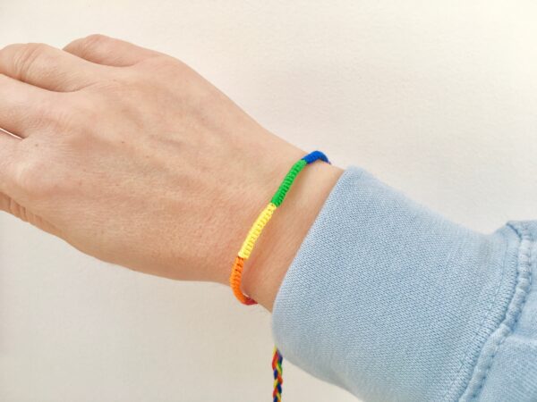 Rainbow Bracelet Sets, Customisable Flag Wristband, Pride Queer Flag Bracelets, Choose 2 to 40 Bulk Lgbtqia Festival Wraps, Gay Lgbt Gift - Image 2
