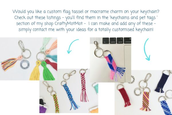 Pronoun Keychain, Custom They Them She Her He Him, Choose any Pronouns or Name, Trans Transgender Non Binary Genderfluid Genderqueer Gift - Image 8
