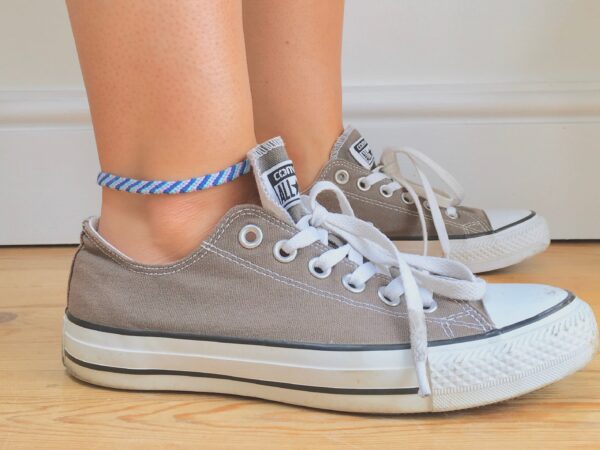 Custom Anklet, Woven String Ankle Bracelet, Friendship Ankle Band, Choose your own Colour, Simple Beachy Surfer Style Braided Cotton - Image 2