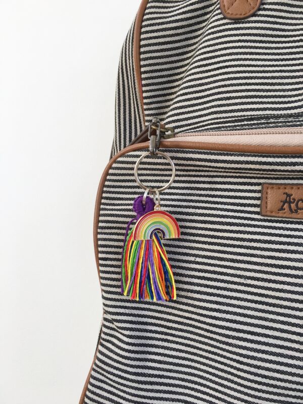 Rainbow Keyring, Tassel Bag Lanyard, LGBTQ Queer Pride Keychain, Gay Lgbt Lgbtqia Flag Key Fob, Lgbtq Gift - Image 3