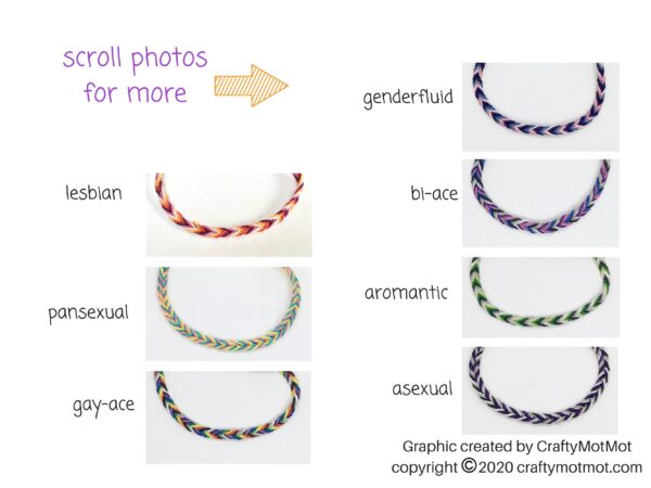 Lgbtq Flag Bracelet, Lgbtqia Pride Wristband, Any Custom, Queer Gay Man Mlm AroAce Lesbian Bi Rainbow Trans Pansexual Genderfluid Non Binary - Image 3