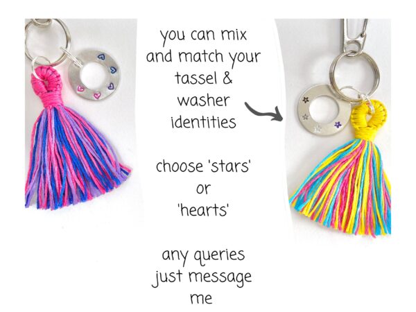 Custom Pride Keychain, Queer Lgbtq Keyring, Gay Lesbian NonBinary Asexual Bisexual Pansexual Bag Charm, LGBT Lanyard Accessory - Image 4