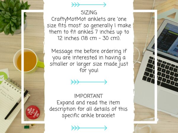 Custom Anklet, Woven String Ankle Bracelet, Friendship Ankle Band, Choose your own Colour, Simple Beachy Surfer Style Braided Cotton - Image 8