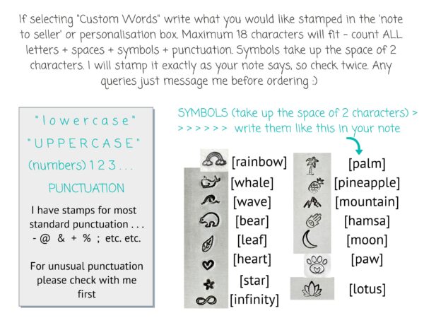 Vegan Bracelet with Custom Words, Powered By Plants, Ahimsa, For The Animals, Plantbased, Handstamped Vegetarian Bracelet, Gift For Vegans - Image 7